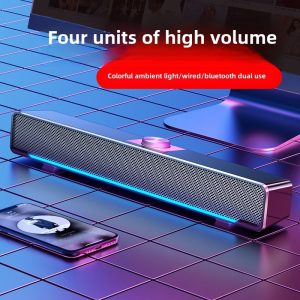 New desktop stereo computer home dual speakers high volume subwoofer TF wireless speaker AliExpress Amazon